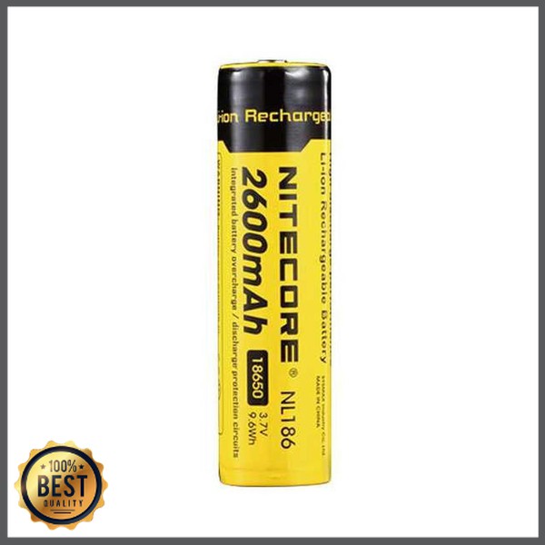 TG-BB031 NITECORE 18650 Baterai Li-ion 2600mAh 3.7V - NL1826