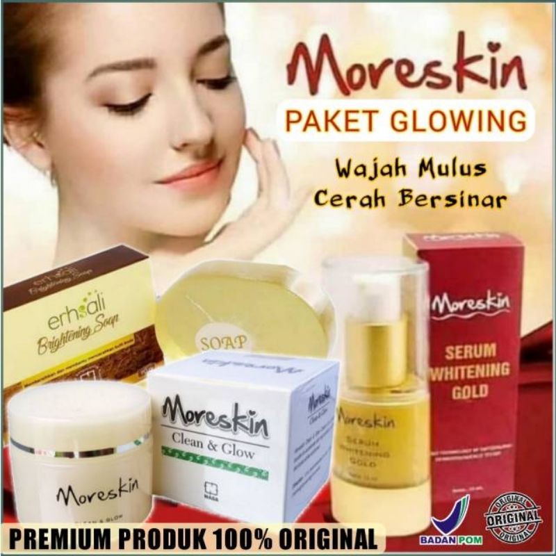 Moreskin Paket Glowing Pemutih Alami