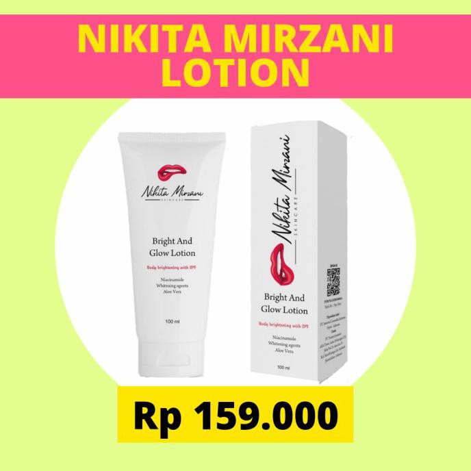 Cuci Gudang Bright And Glow Lotion / Nikita Mirzani Lotion / Body Lotion Diskon