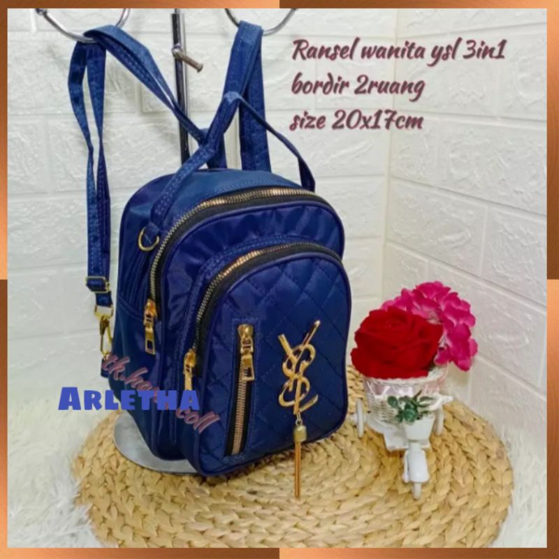tas ransel ysl bordil 3 in 1 tas ransel wanita terpopular