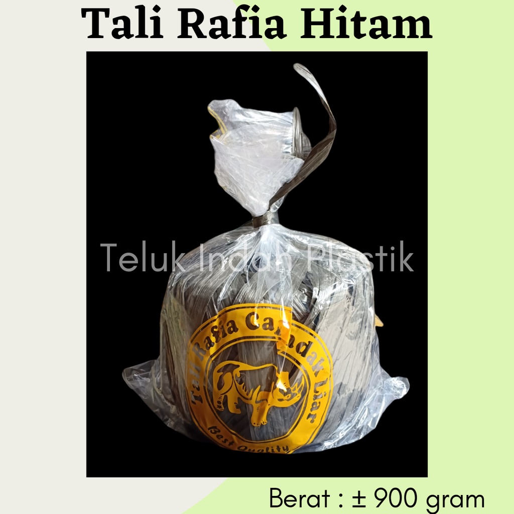 

Tali Rafia Hitam Badak Tali Plastik Rapia Full Pengikat Tebal Kuat Bagus