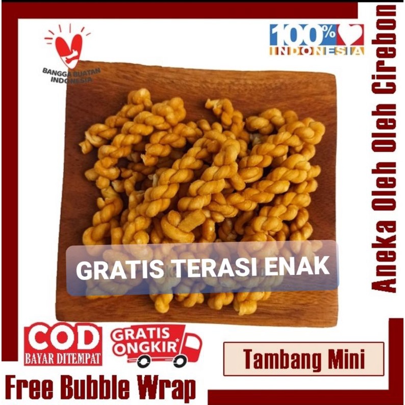 

KUE TAMBANG / KUE UNTIR /KUE TAMBANG UNTIR 100gram GRATIS terasi khas cirebon ENAK