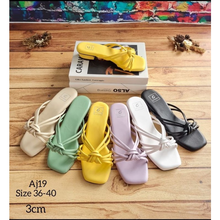 ABBUSHOES Aj 19 hak tahu tali keong margaretta 3cm