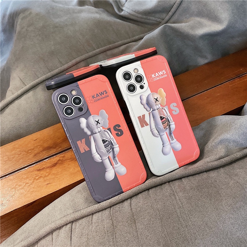 IPHONE Papan Warna Ganda Dalam Casing Ponsel Motif Beruang Cocok Dengan Iphone12 13 11 Pro Max X Xs Max Xr Djh7