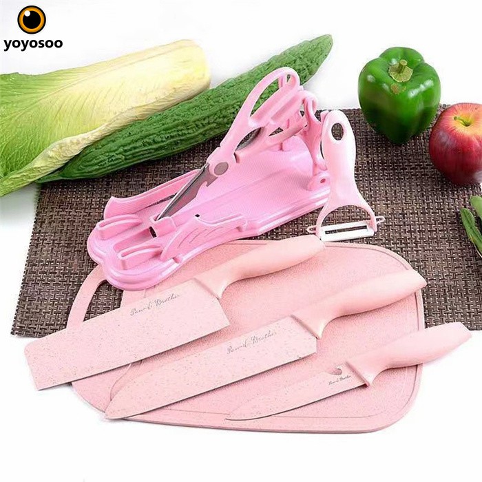 PISAU SET 7 IN 1 TALENAN /Poenscae KITCHEN KNIFE SET / Pisau Dapur Set FREE TALENAN MURAH IMPORT