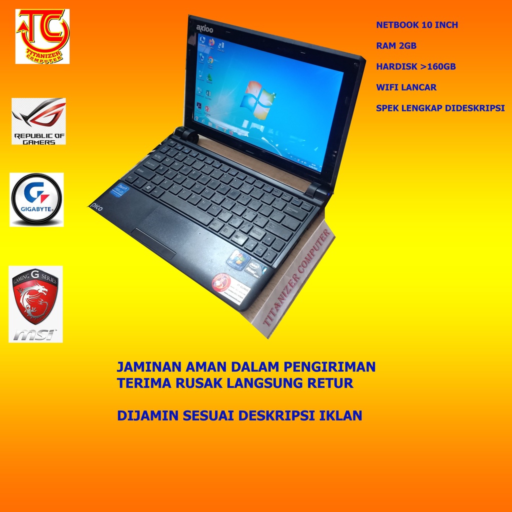 netbook 10 inch siap pakai