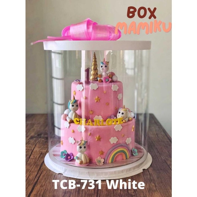 

*****] Tabung Kotak Kue Mika Cake Box Diameter 26cm Tinggi 31cm Hadiah Bunga