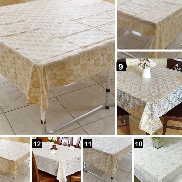 Flash Sale - Taplak Meja Makan Full Print / Taplak Meja Makan Bordir Shabby Chic Anti Air - Loyal Bo