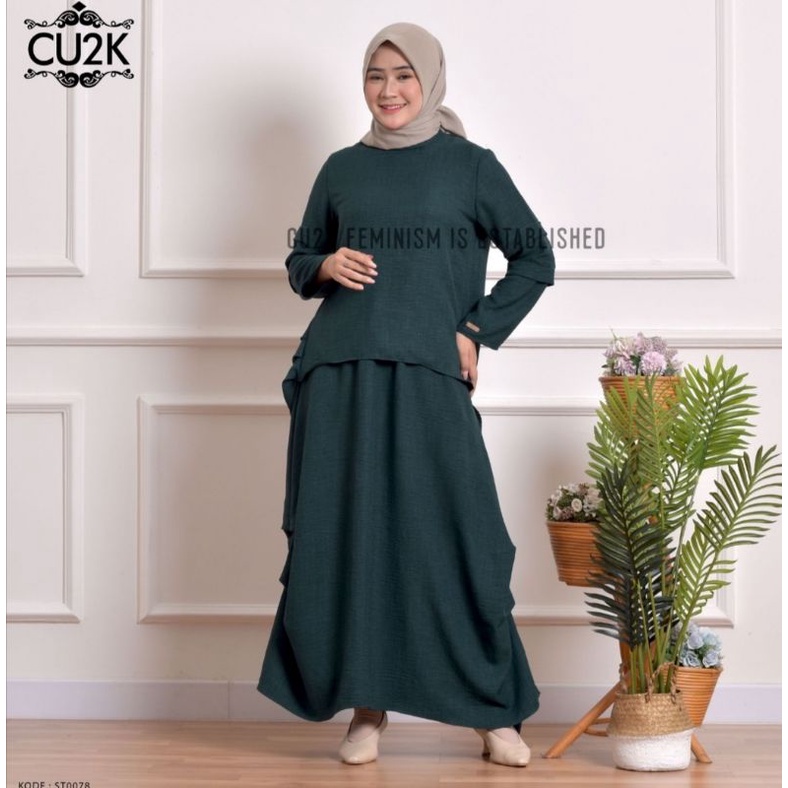 Setelan rok kringkel by Cu2k original