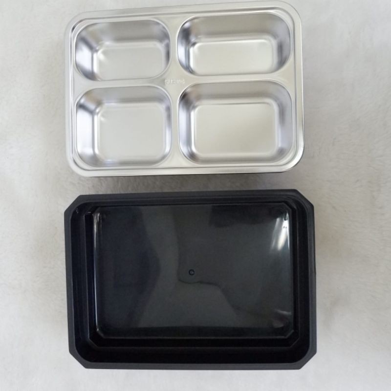 365 Kotak Makan Lunch Box / Tempat Makan Bento Stainless / Container / Lunch Box 1066