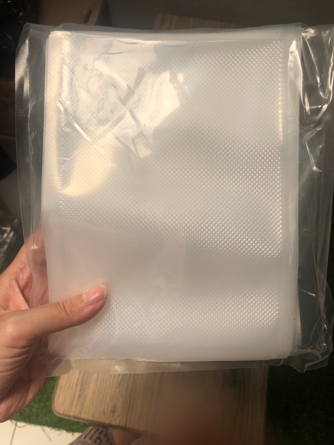 15x20 Plastic Vacuum Bag Emboss 50pcs / Plastik Vakum Sealer / Plastik Vakum Makanan / Vacuum Sealer