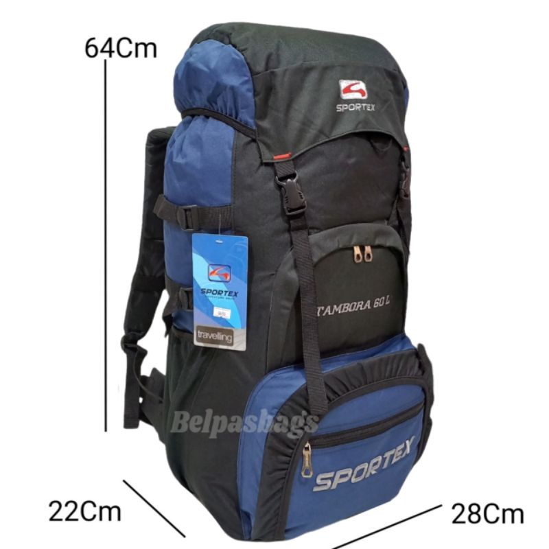 SPORTEX Tas gunung haiking tas travel travelling 0890 60L Tambora