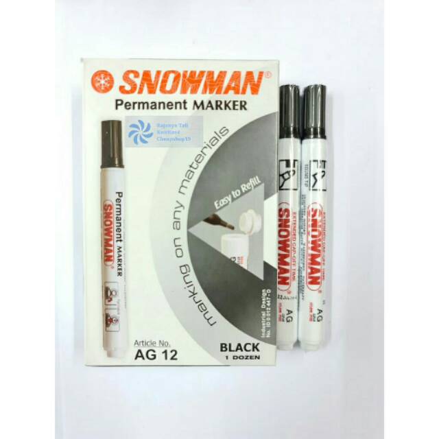 

Spidol Snowman AG-12 Permanent Marker