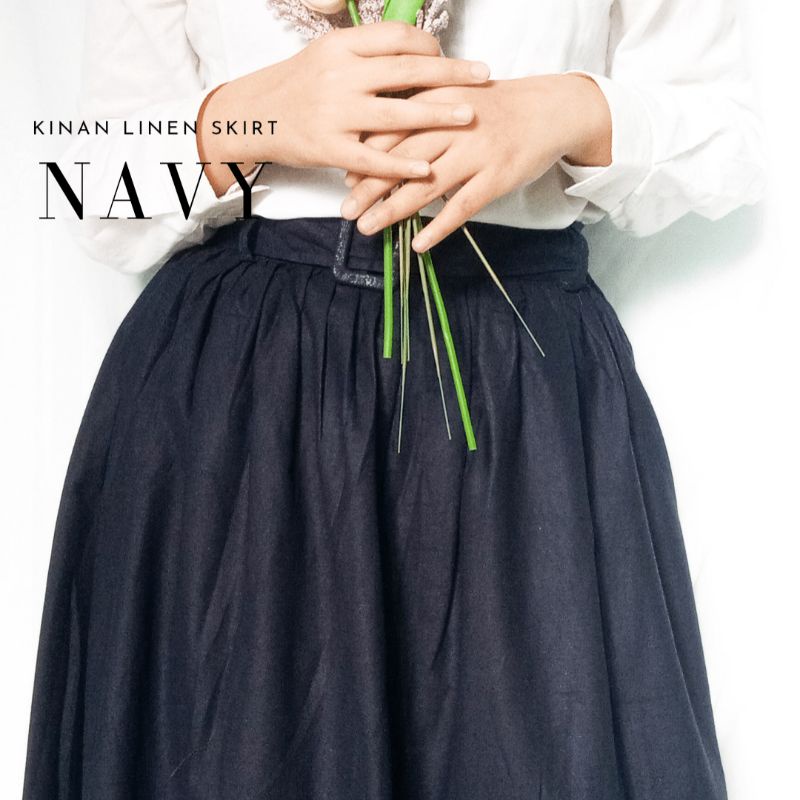 KINAN LINEN SKIRT / ROK LINEN / ROK PANJANG / ROK KOREA / ROK MURAH