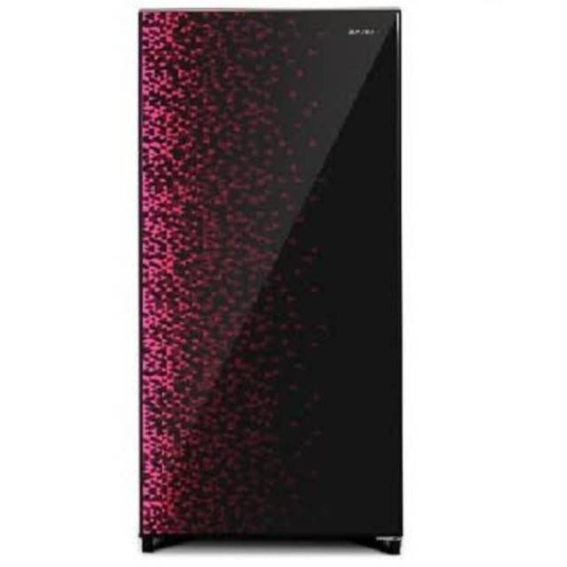 Kulkas SHARP 1 pintu SJX 185 MG GR / SJX 187 Kirey 3 Shine Door Magne Glass