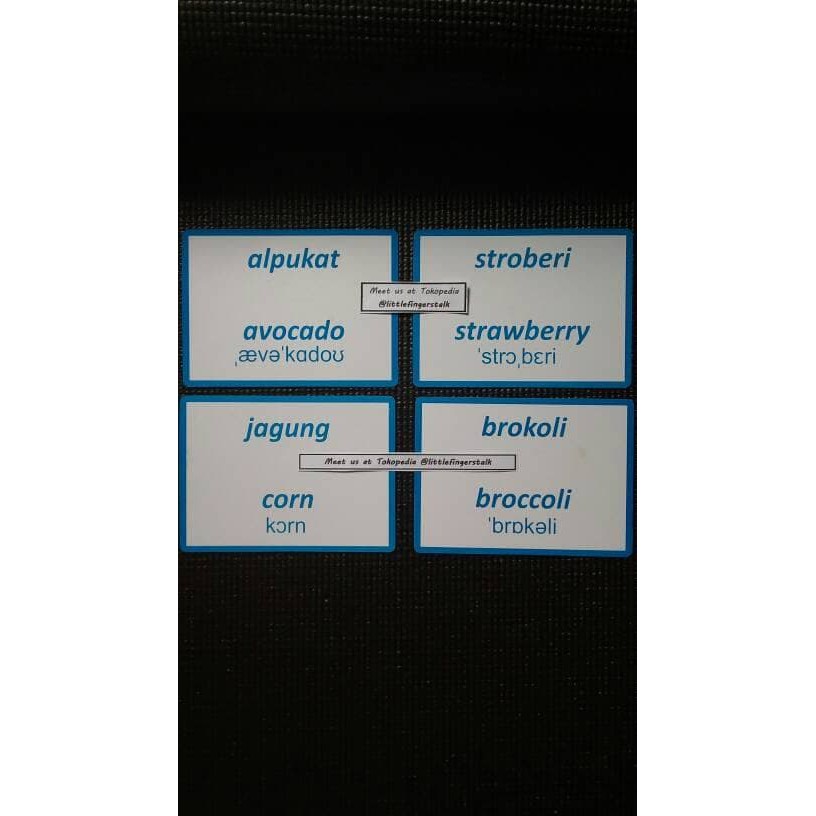 

READY STOK - FLASH CARD Buah dan Sayur