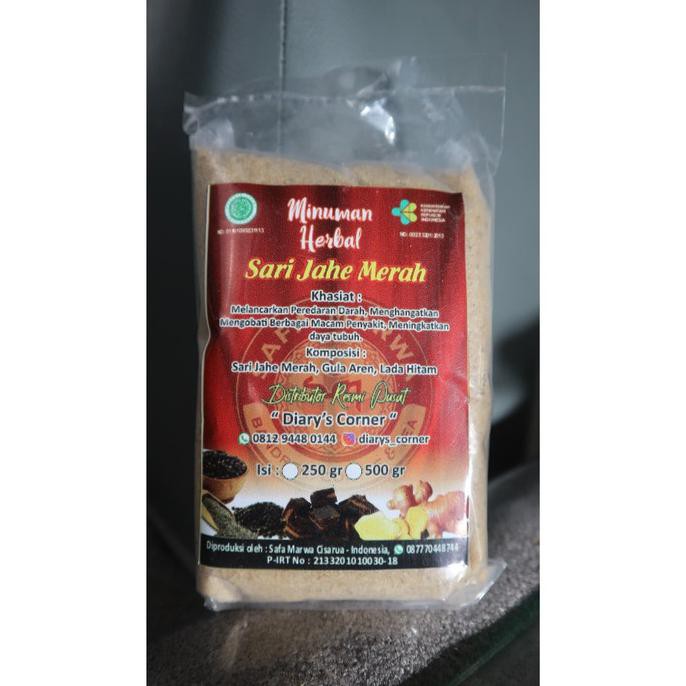 

minuman herbal sari jahe merah original safawarwa / kualitas nomor 1 GRATIS ONGKIR