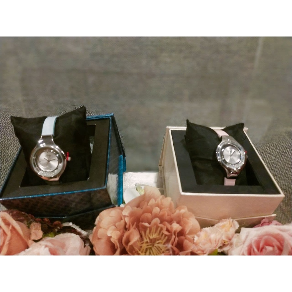 Hody HWN03 Leather Watch Silver Plat Jam Tangan Wanita Analog Watch Jam Tangan Fashion