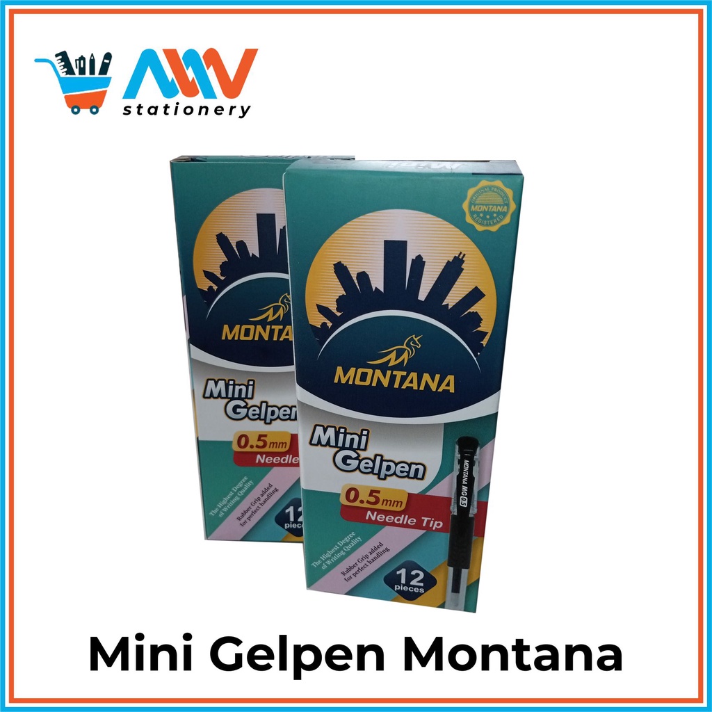 

Mini Gelpen / Bolpoin Gel / Pena / Pulpen Gel Merk Montana 0,5mm