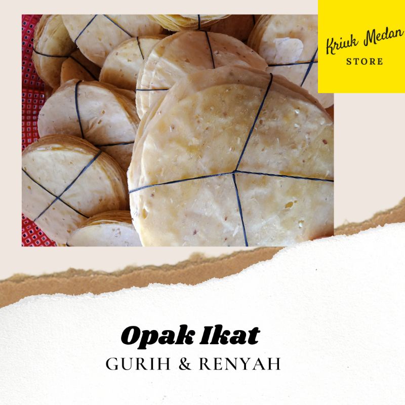 

COD - 100 pcs Opak Singkong Mentah Medan Original Siap Goreng Gurih & Renyah 1 pak Isi 5 Ikat