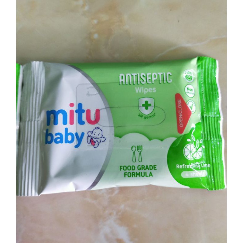 mitu basah 4 sheet antiseptik/pink/blue/antiseptic harga satuan