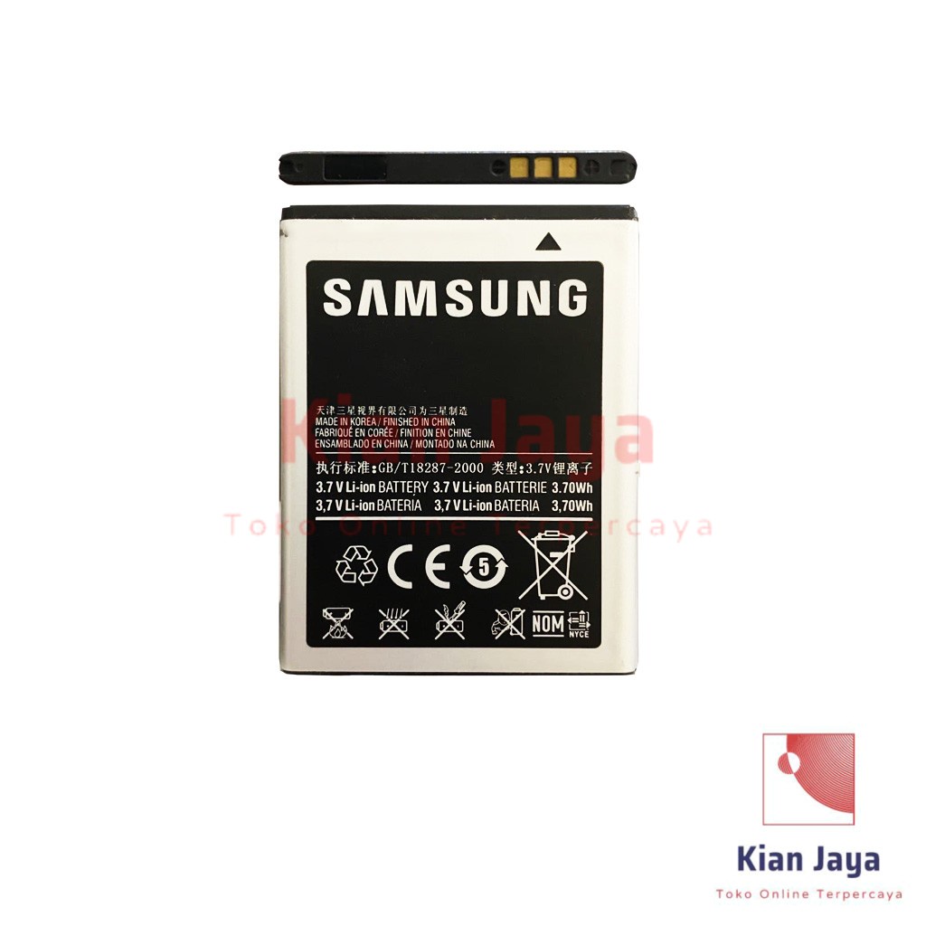 Baterai Samsung Corby 2 S3850 S3853 M350 SEEK T369 Original OEM Batre Batrai Battery Hp EB424255VU Ori