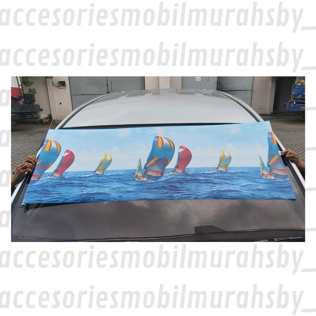 Sun Sheild Pelindung Matahari Kaca Mobil Krey Gulung Roll Universal