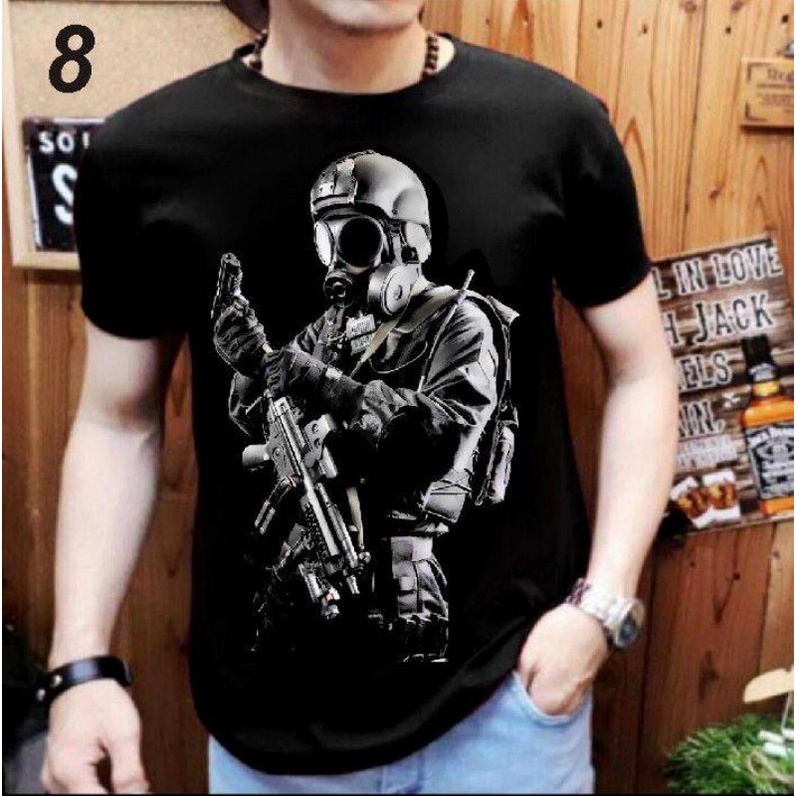 NEL-KAOS PRIA/KAOS DISTRO T-SHIRT KAOS SNIPER 8