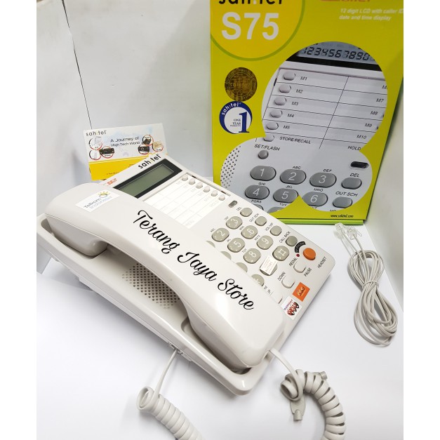 

Telepon Kabel Sahitel S-75 Pesawat Telepon Rumah Sahitel S75 (Putih)