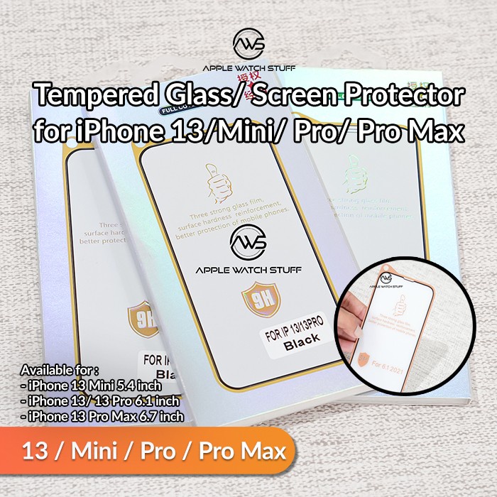 Tempered Glass/ Screen Protector for iPhone 13/Mini/ Pro/ Pro Max