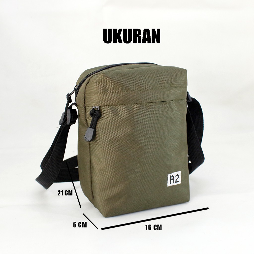 Tas Selempang Slingbag R2 Minimalist Square Bag