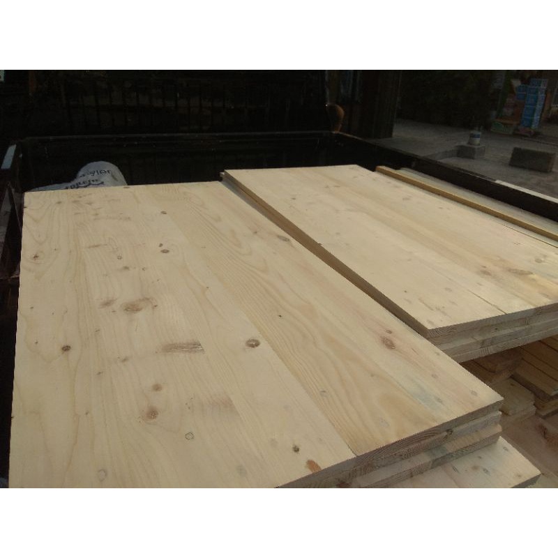 papan kayu jati belanda 120x60x2 &amp; 120x50x2 / papan sambung kayu / daun meja kayu