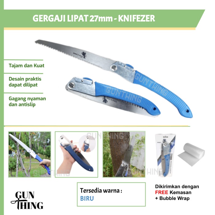 Gergaji Lipat KNIFEZER 27mm - Multifungsi Serbaguna / Portable Foldable Saw