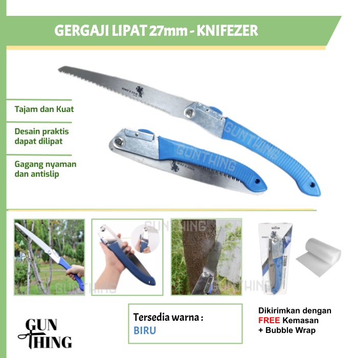 Gergaji Lipat KNIFEZER 27mm - Multifungsi Serbaguna / Portable Foldable Saw