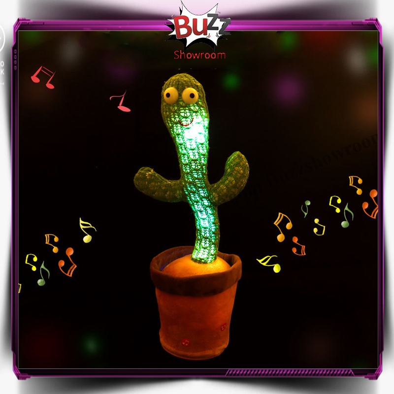 Dancing Cactus Plush Mainan Anak Boneka Kaktus Menari Menyanyi Dance