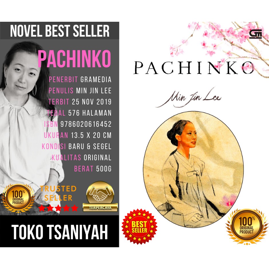 Buku Novel Korea Pachinko Min Jin Lee Novel Best Seller Original Novel Terjemahan Baru Novel Drama