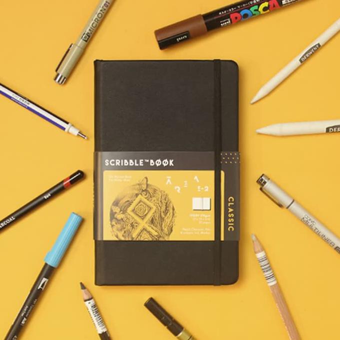 

HOT SALE Sketchbook Classic Scribblebook by Area 52 - Amber Orange