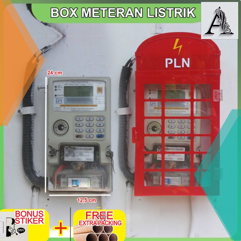 

Murah Kotak Meteran Listrik KWH Meter Token Prabayar Besar Bahan Akrilik