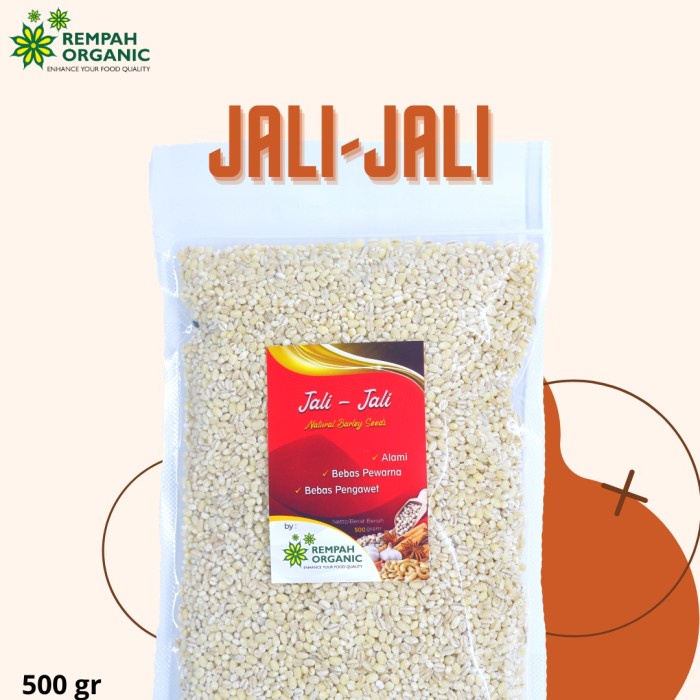 

10cscss Rempah Organic - Natural Barley Seeds / Jali - Jali 500 Gram Dscscv