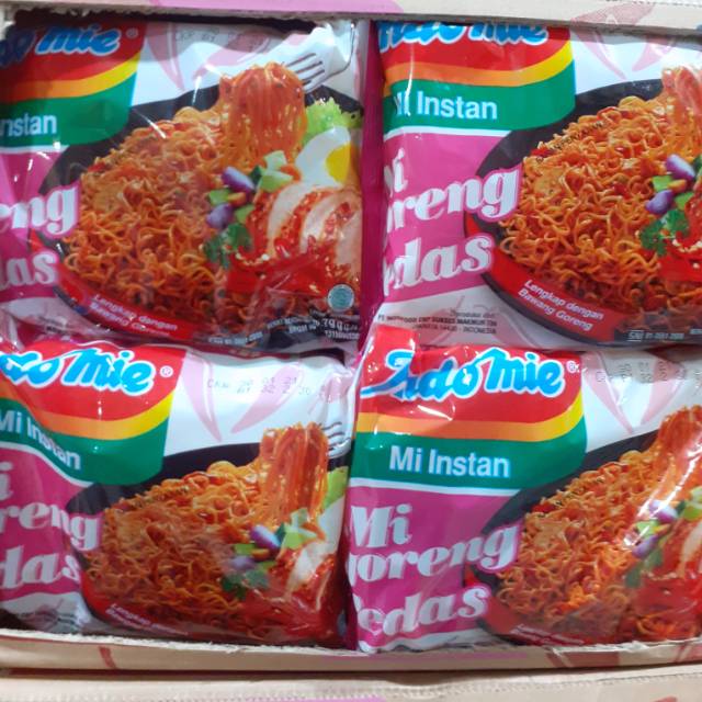 

Indomie pedas 10x85g