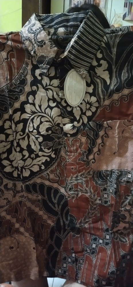 Baju Batik Pria  Lengan Pendek Slimfit Big Size Atasan Kemeja Batik Lengan Panjang Original