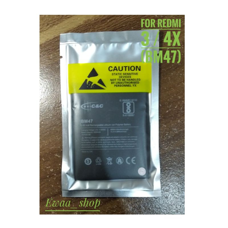 BATTERY BATERAI BATRE XIAOMI REDMI 3 / 4X (BM47) ORIGINAL C&amp;C