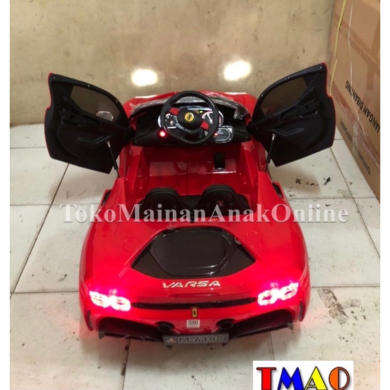 Mobil aki PMB 6188 VARSA Ferrari Lamborghini M6188 Remote Mainan Anak-5