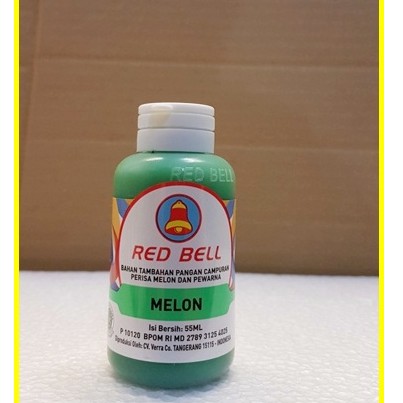 

PEWARNA DAN PERISA RED BELL RASA MELON 55ML/RED BELL/SUMBO RED BELL