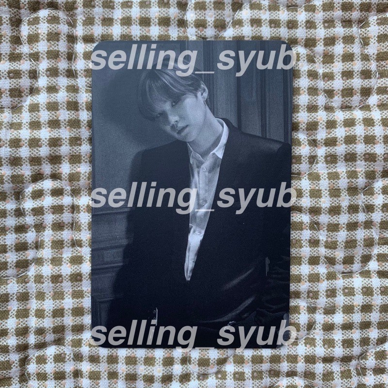 BTS SUGA MAP OF THE SOUL : THE JOURNEY MONOCHROM JAPAN FANCLUB PHOTOCARD PC