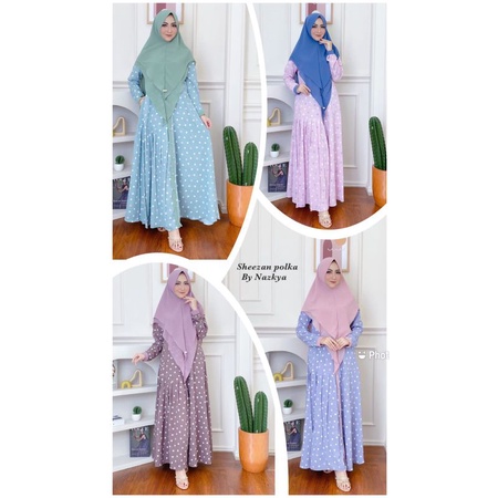 shezaan set hijab syari dumma cringcle by nazkya