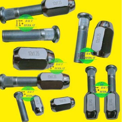 ECER baut roda panjang mur racing 12x1.25 baut roda panjang katana mur racing 12 x 1.25 katana L00W