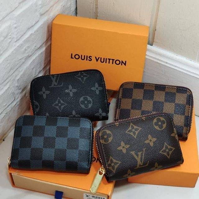 Card purse tempat dompet kartu kulit leather LV louisvuitton classic vintage import
