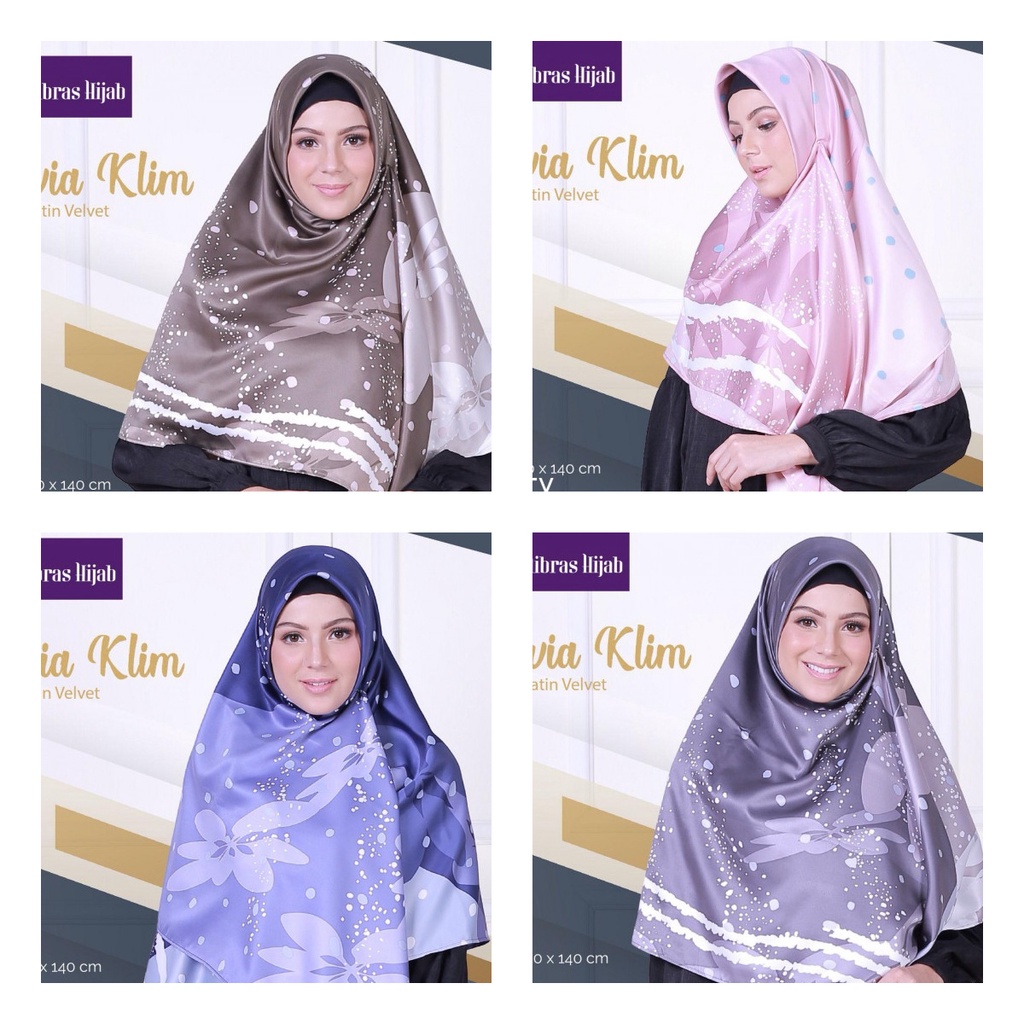 SEGIEMPAT SALVIA KLIM ORIGINAL BY NIBRAS HIJAB FASHION WANITA DEWASA KERUDUNG JILBAB SEGI EMPAT JUMB
