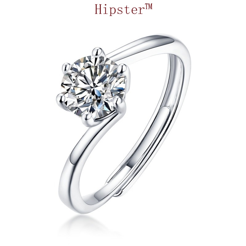 Hot Sale Retro Fashion and Personalized Light Luxury Diamond Adjustable Ring